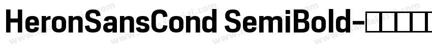 HeronSansCond SemiBold字体转换